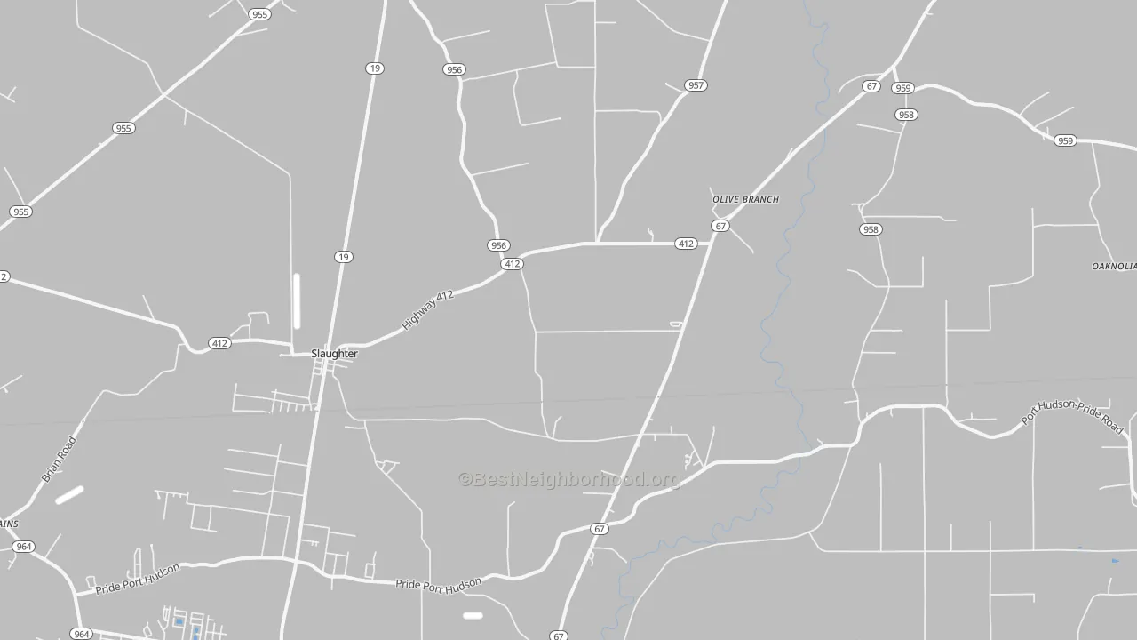Transit Grade map of 70777, LA