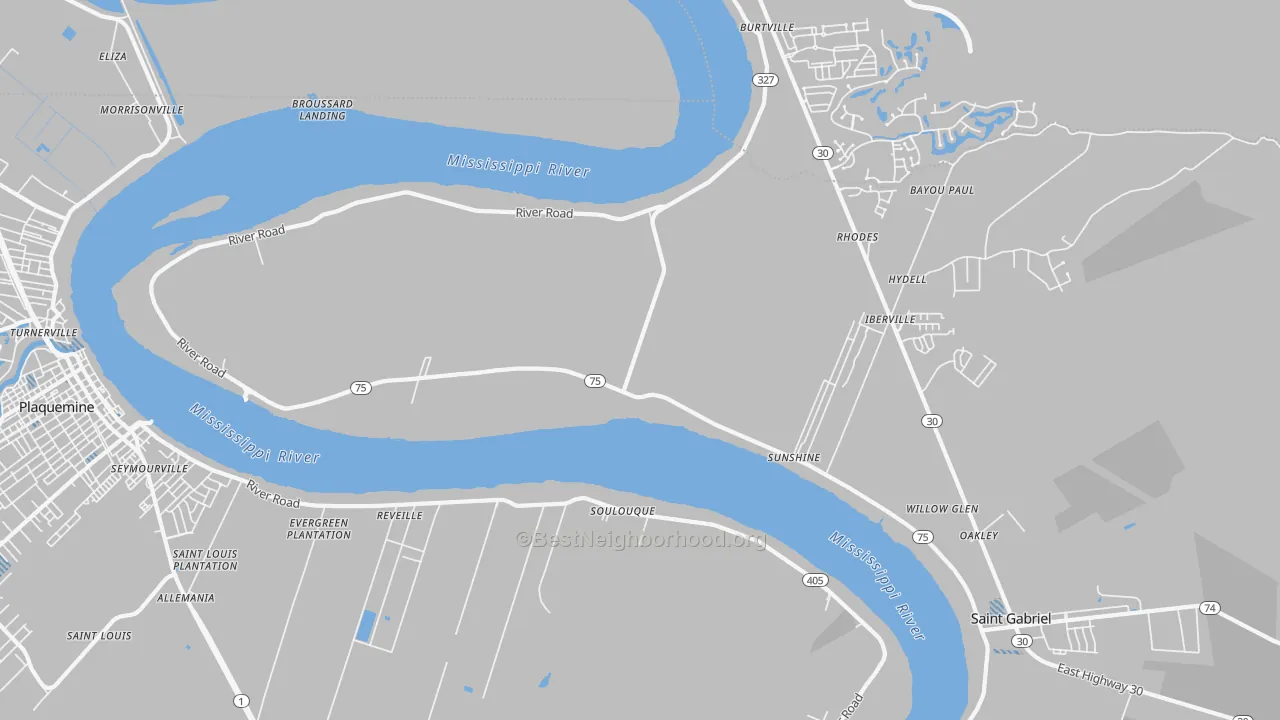 Transit Grade map of 70780, LA