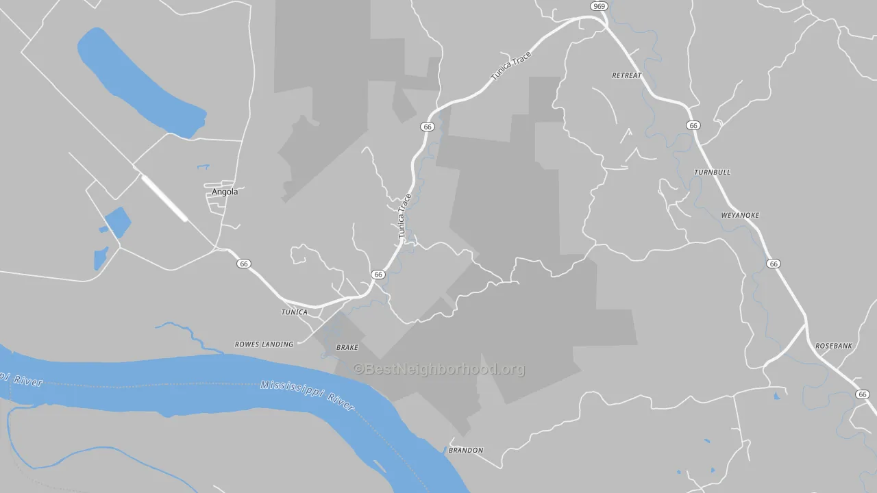 Transit Grade map of 70782, LA