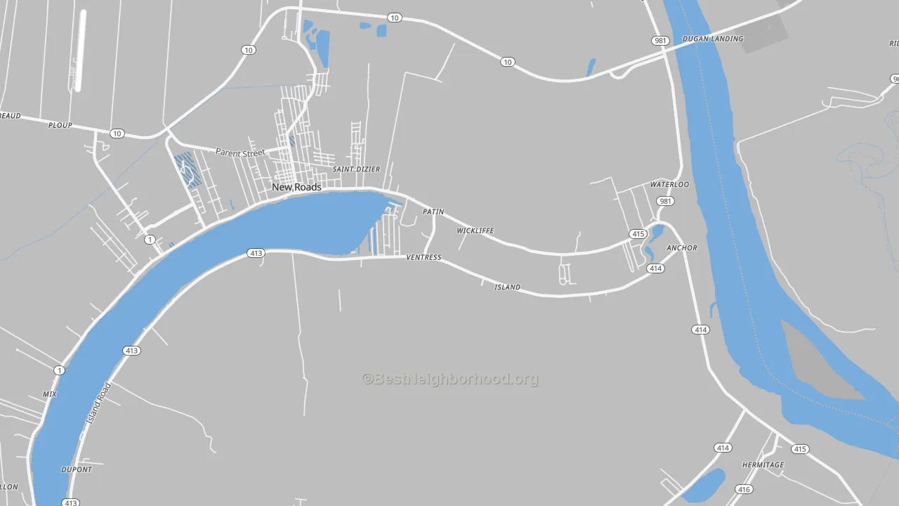 Transit Grade map of 70783, LA