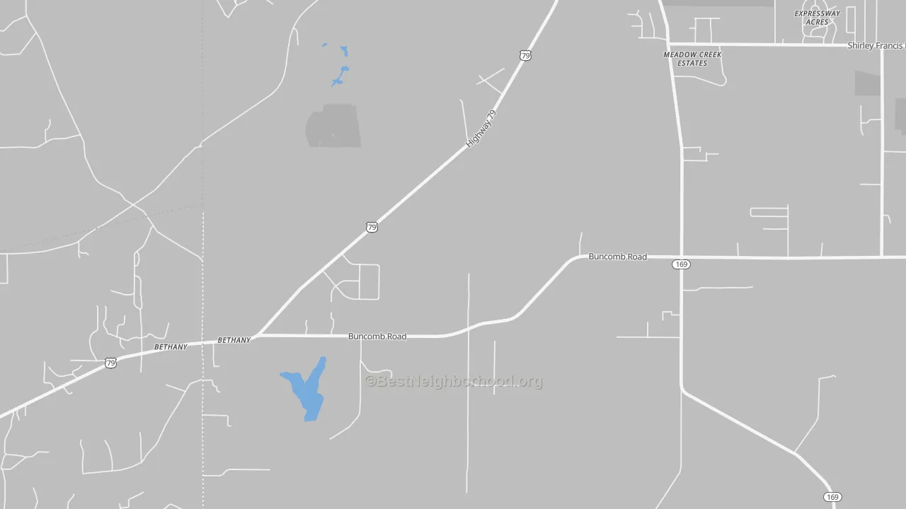 Transit Grade map of 71007, LA