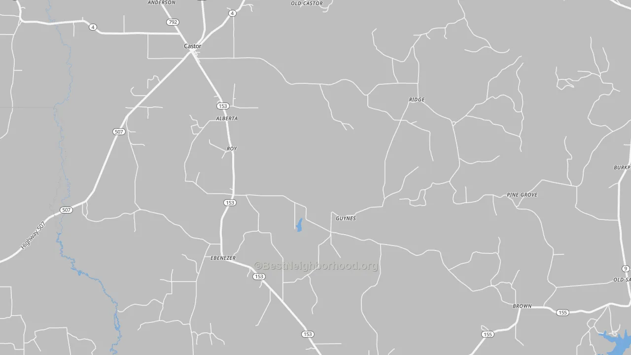 Transit Grade map of 71016, LA