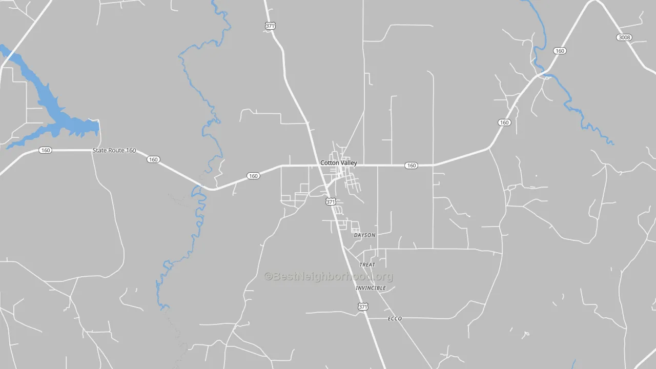 Transit Grade map of 71018, LA