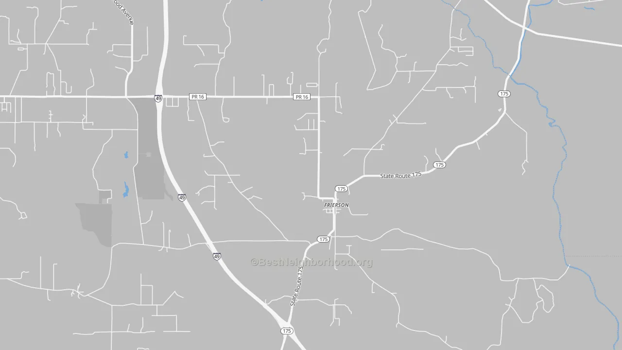 Transit Grade map of 71027, LA
