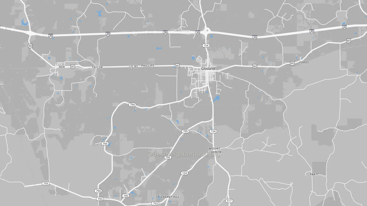 Transit Grade map of 71028, LA