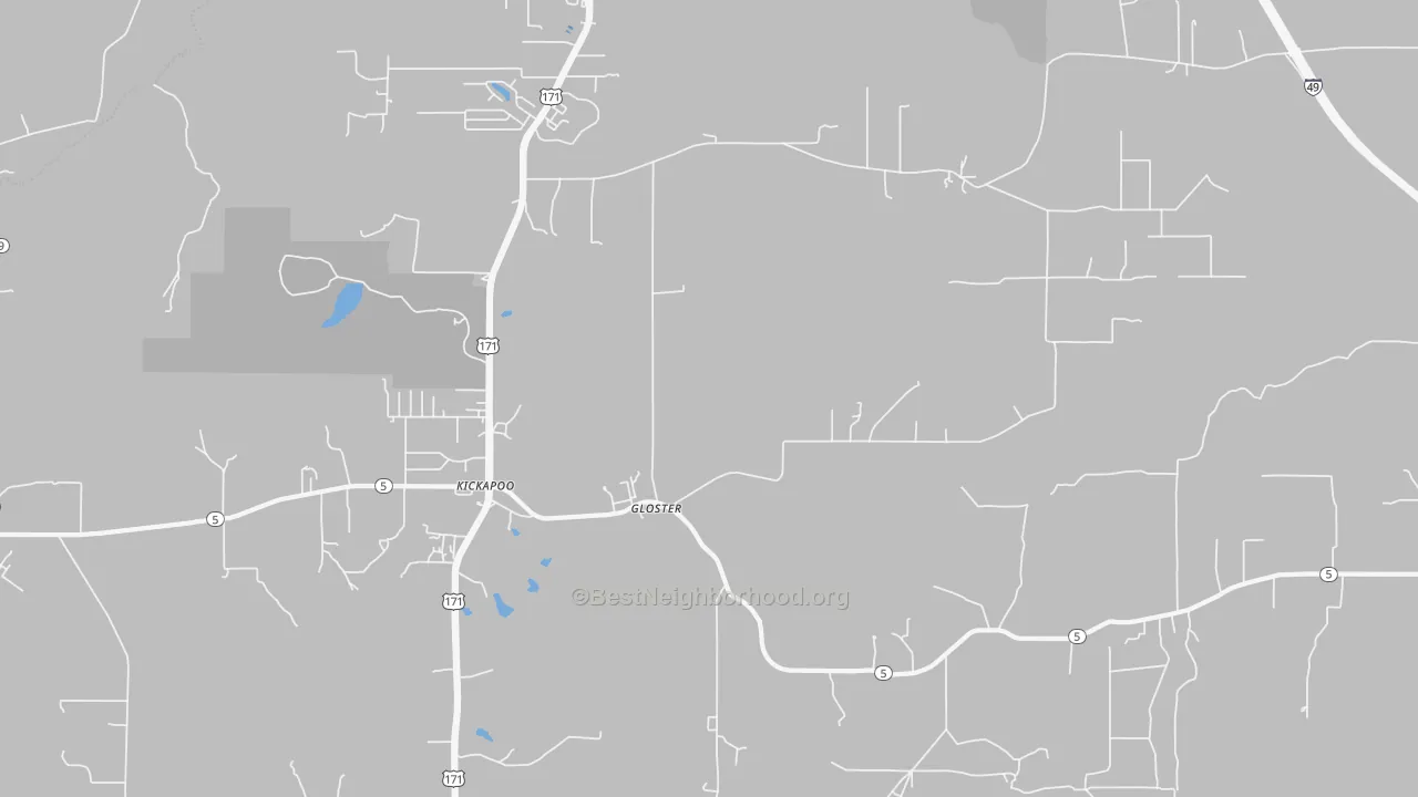 Transit Grade map of 71030, LA
