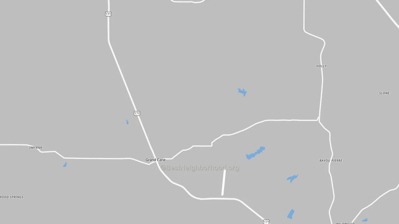 Transit Grade map of 71032, LA