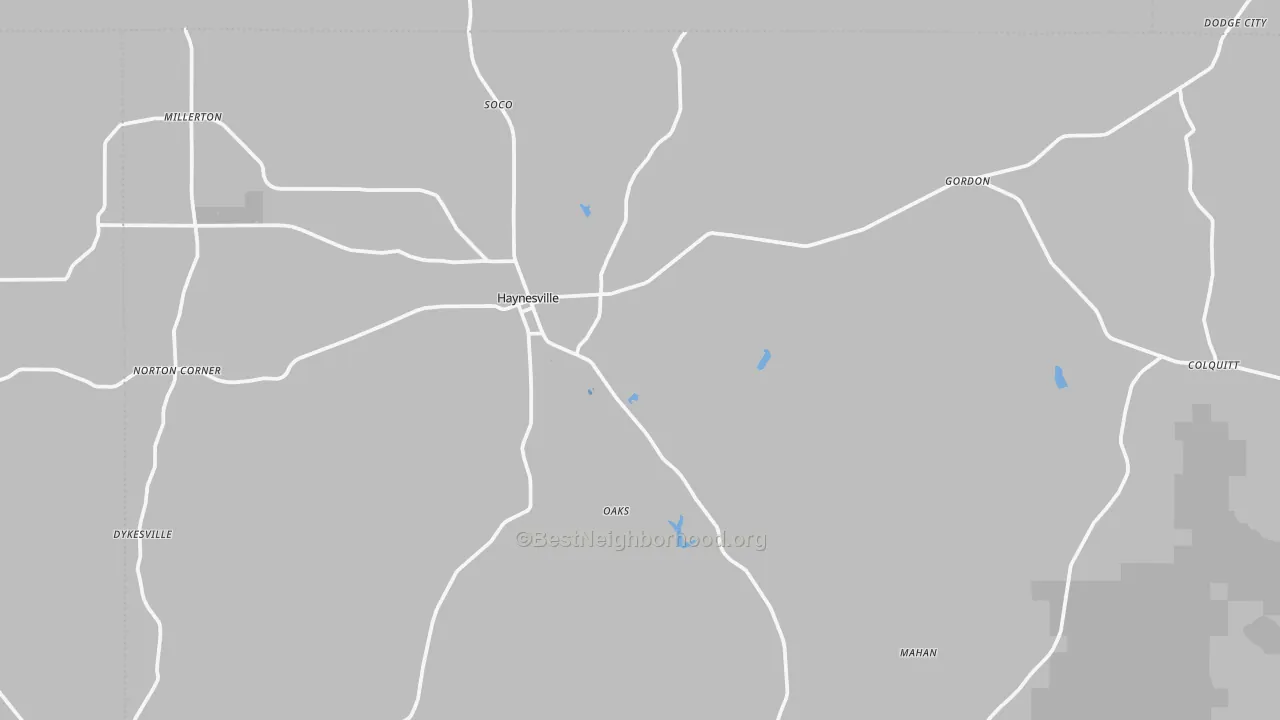 Transit Grade map of 71038, LA