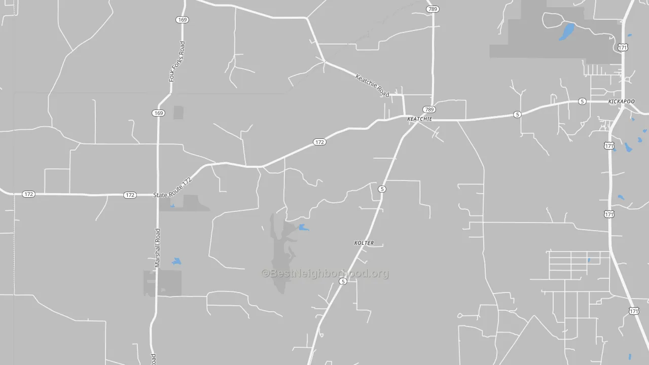 Transit Grade map of 71046, LA