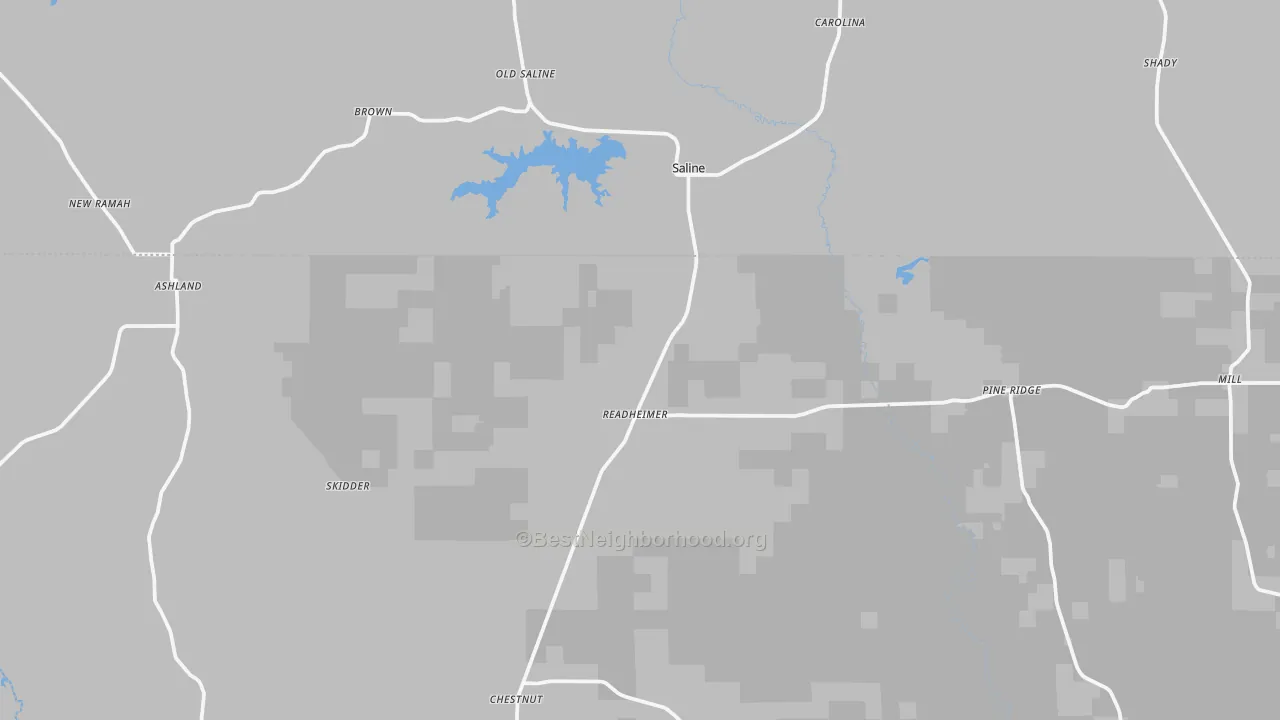 Transit Grade map of 71070, LA