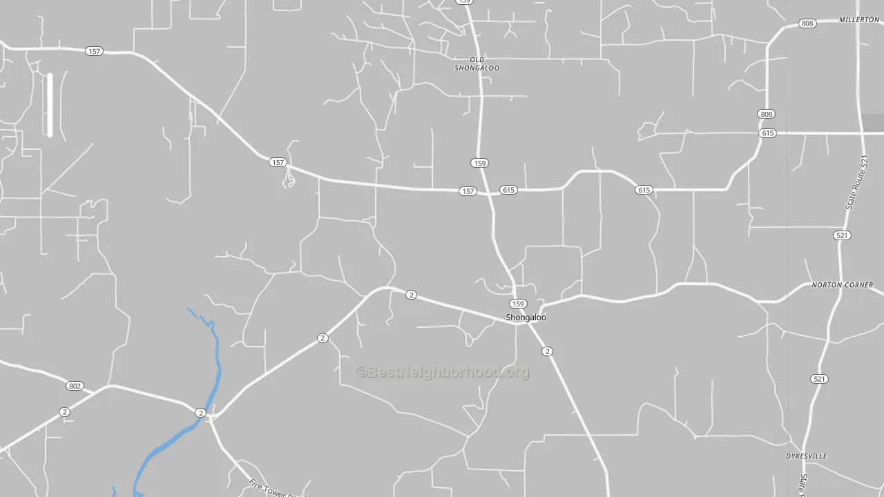 Transit Grade map of 71072, LA