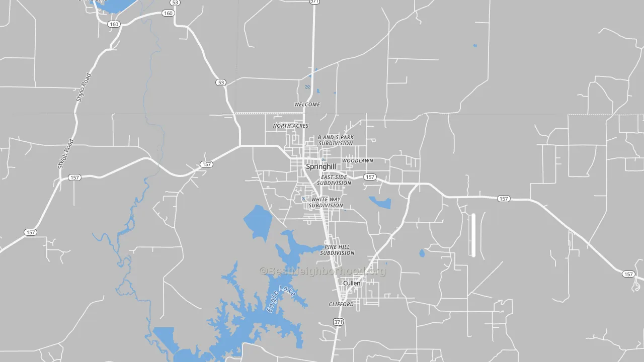 Transit Grade map of 71075, LA