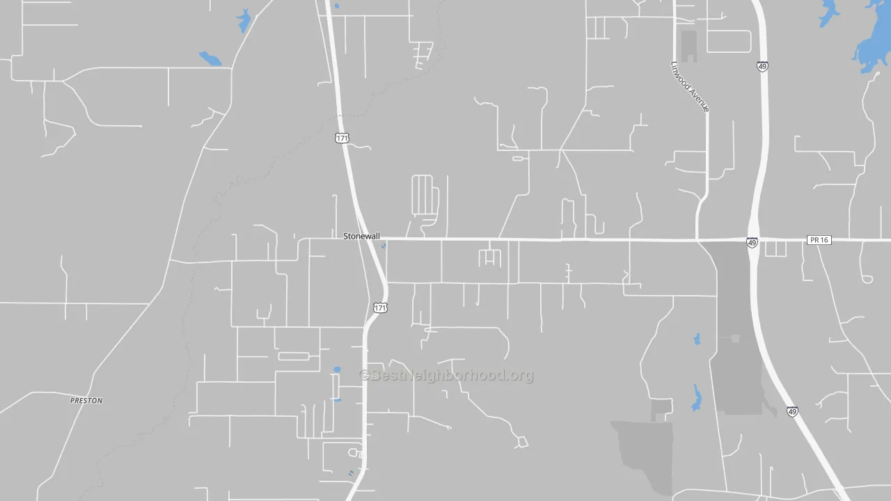 Transit Grade map of 71078, LA