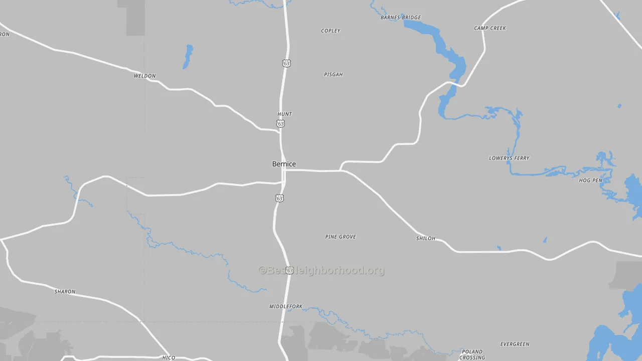 Transit Grade map of 71222, LA