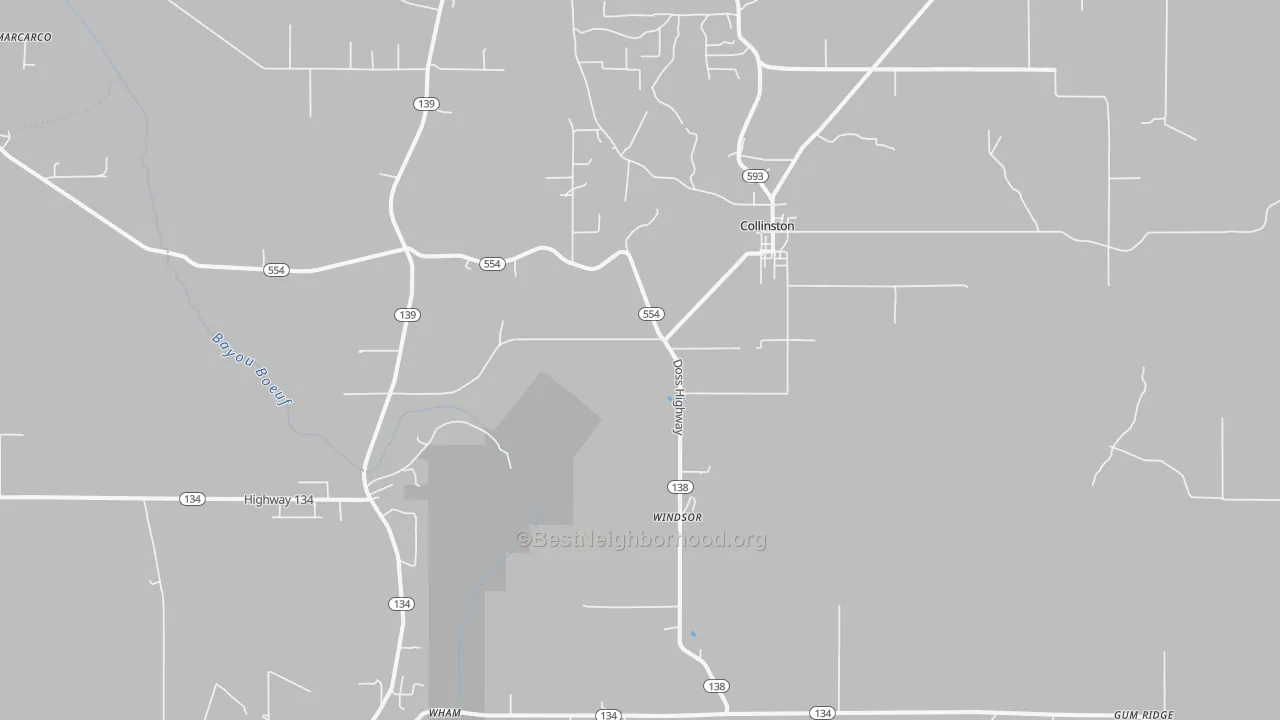 Transit Grade map of 71229, LA