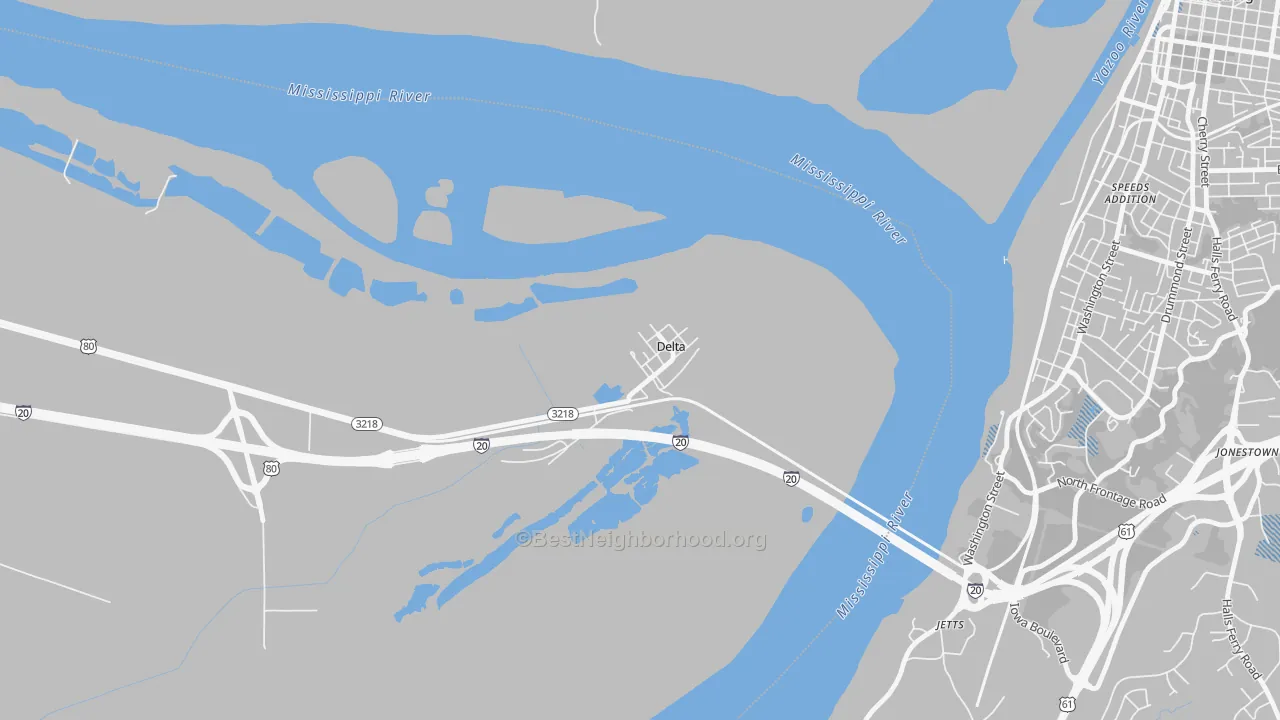 Transit Grade map of 71233, LA