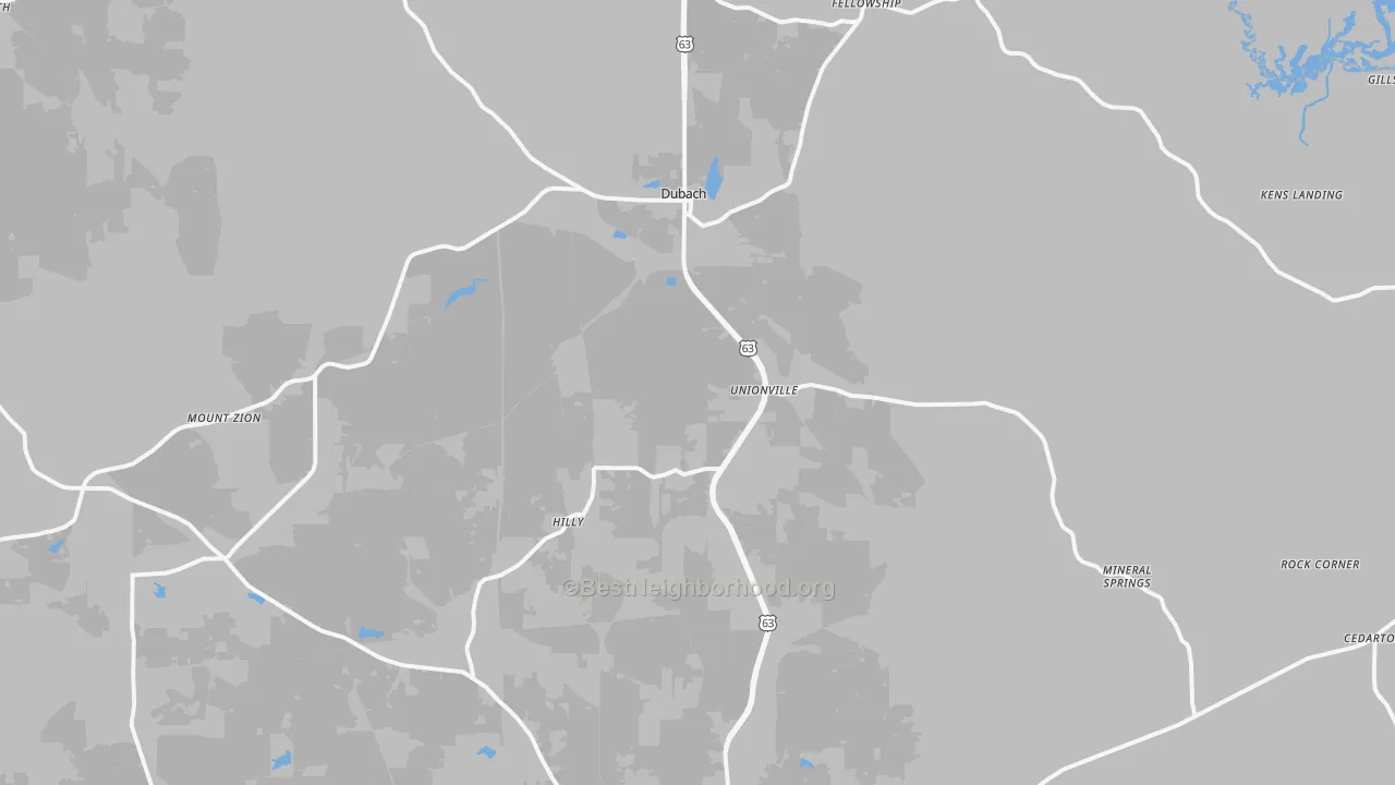 Transit Grade map of 71235, LA