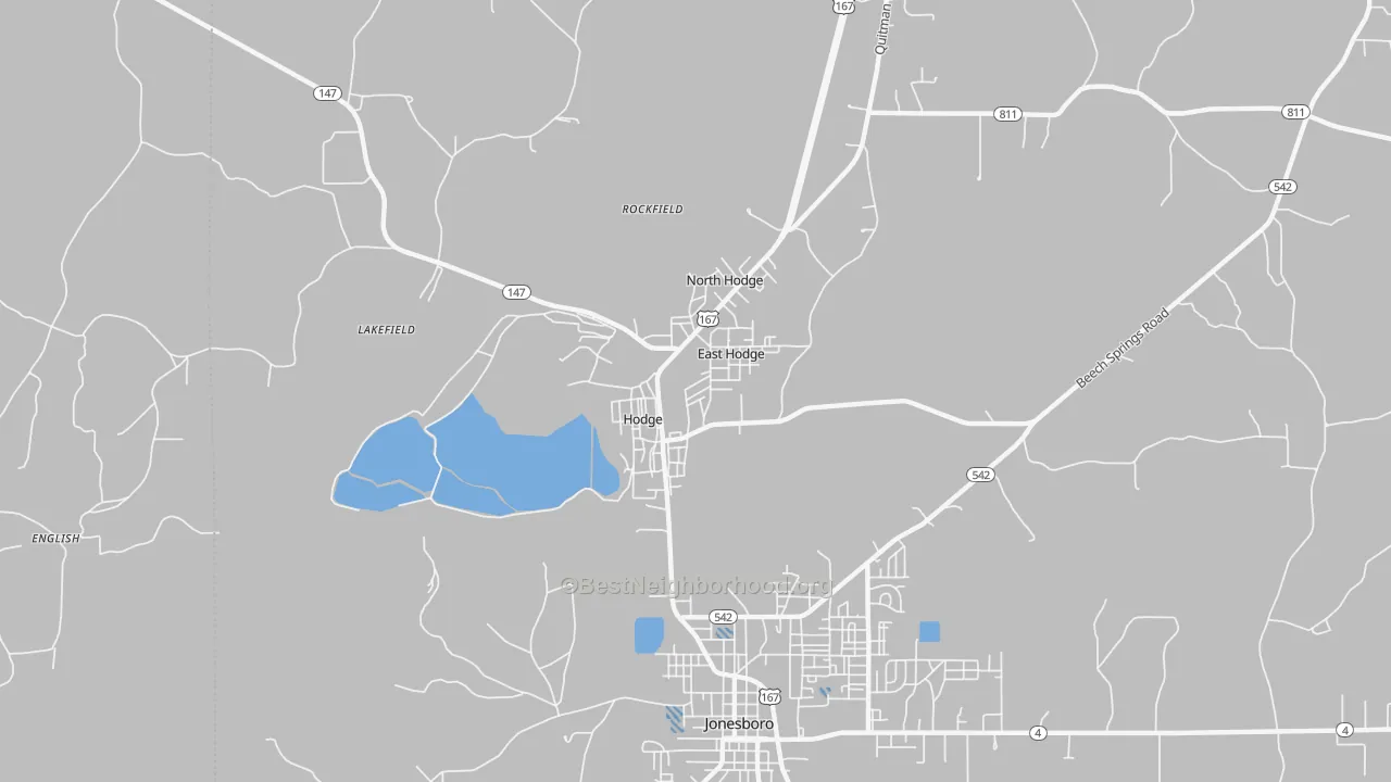 Transit Grade map of 71247, LA
