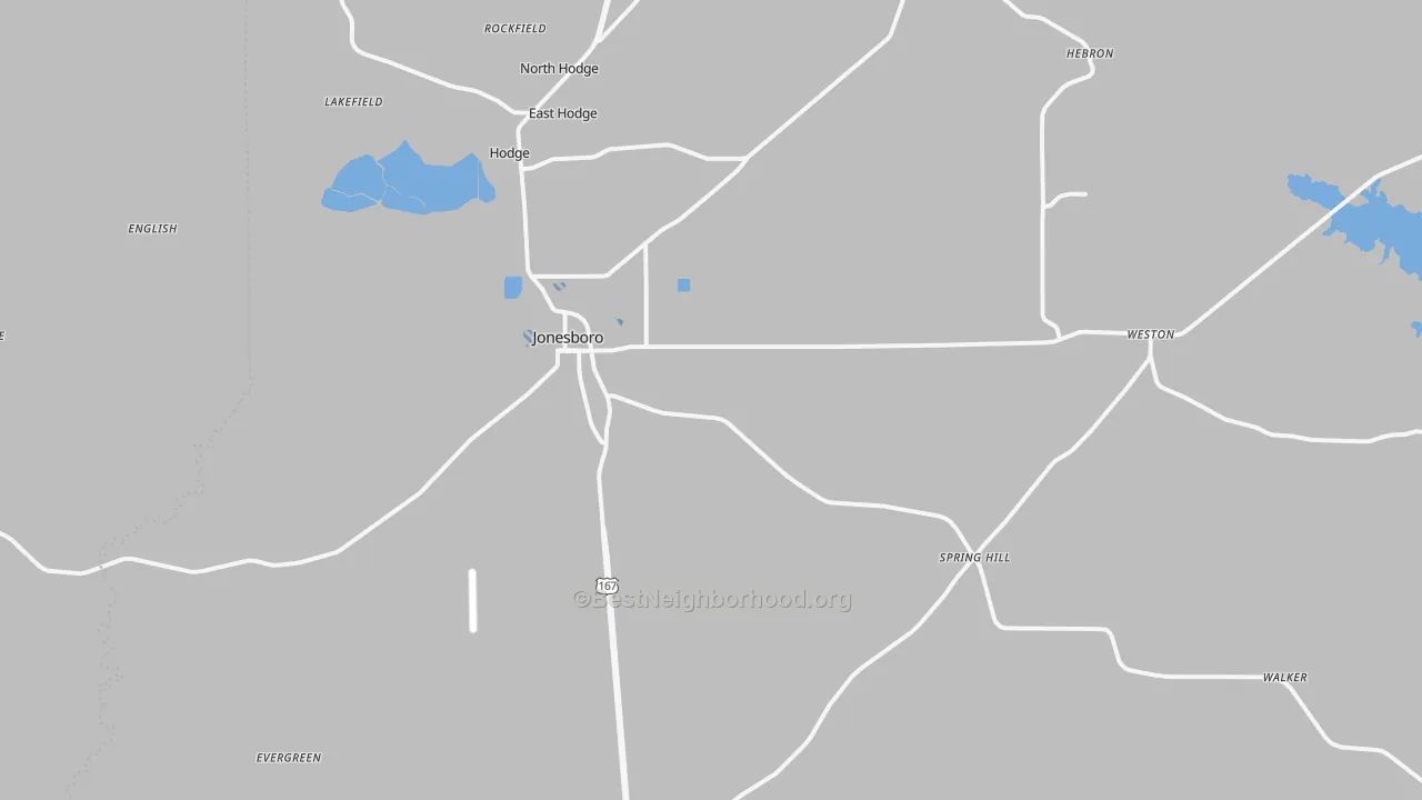 Transit Grade map of 71251, LA