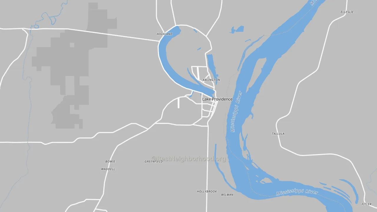 Transit Grade map of 71254, LA