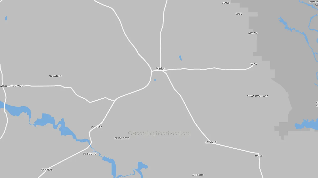 Transit Grade map of 71260, LA