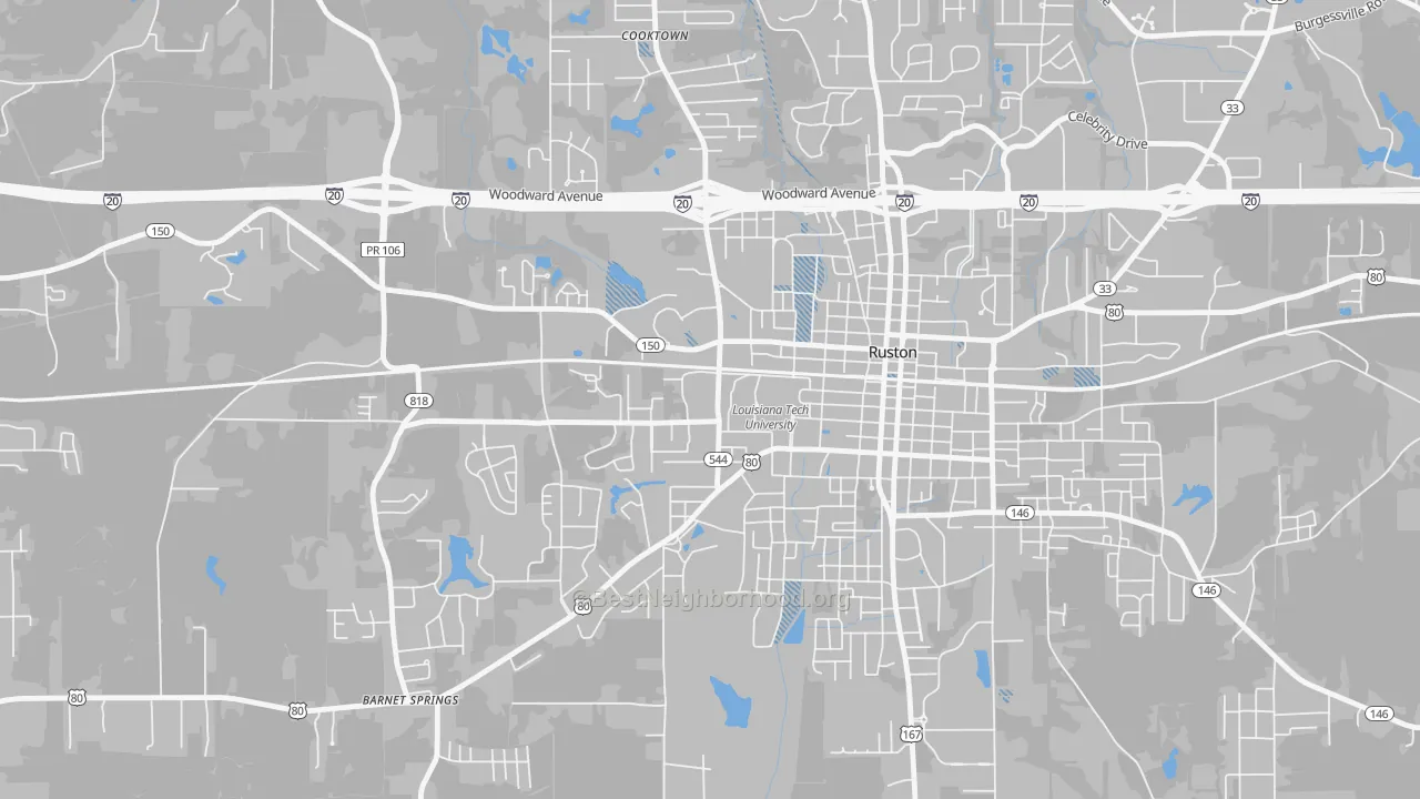 Transit Grade map of 71272, LA