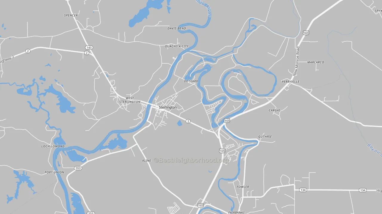 Transit Grade map of 71280, LA