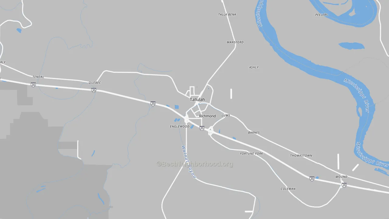 Transit Grade map of 71282, LA