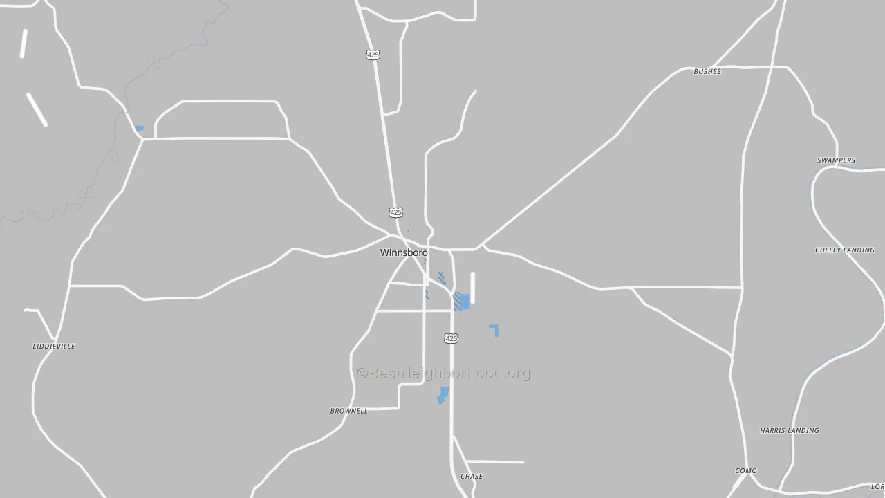Transit Grade map of 71295, LA