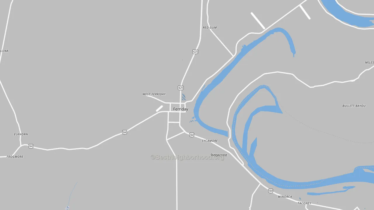 Transit Grade map of 71334, LA