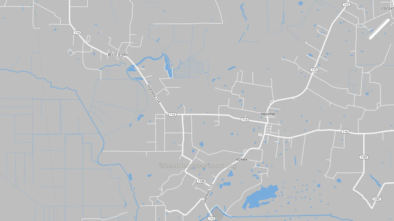 Transit Grade map of 71341, LA