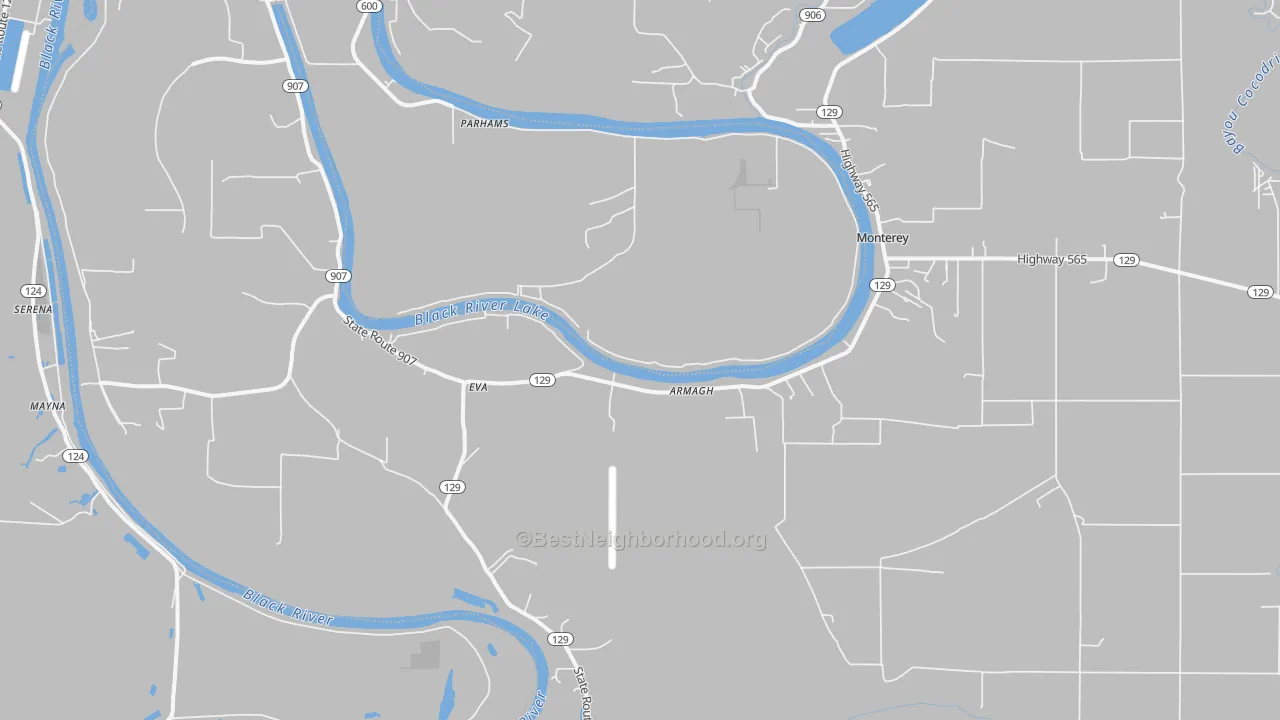 Transit Grade map of 71354, LA