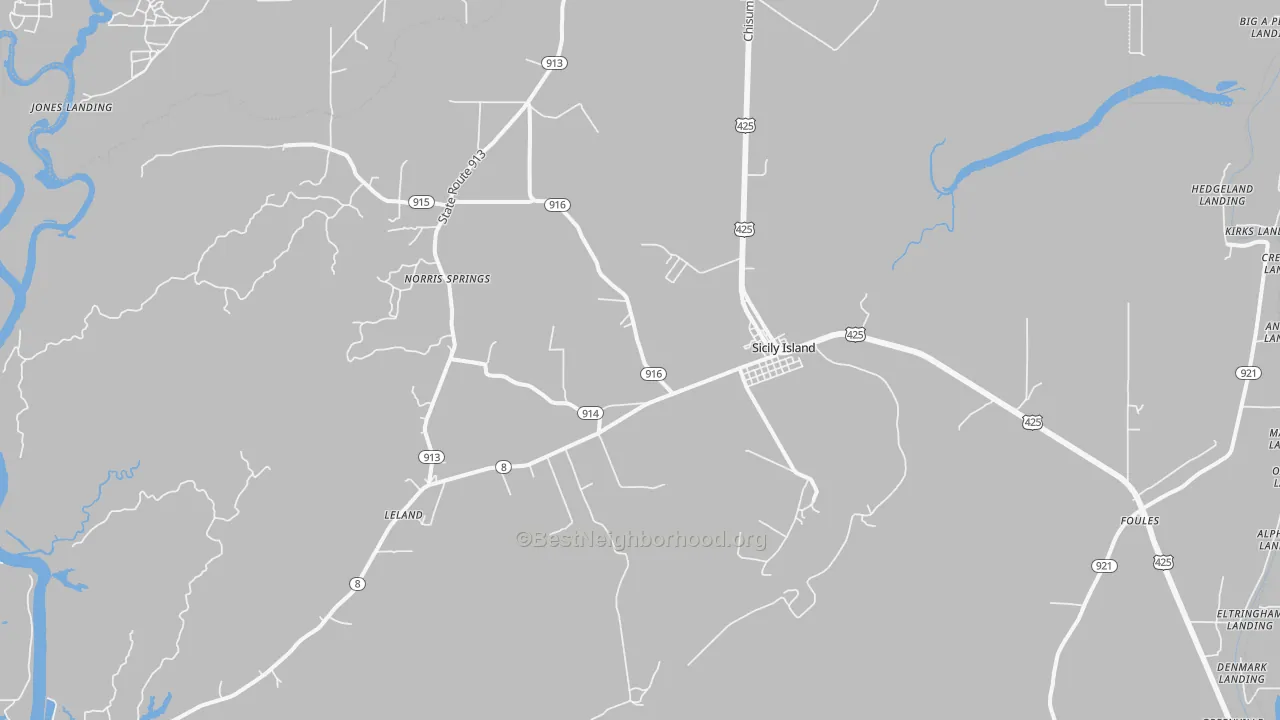 Transit Grade map of 71368, LA