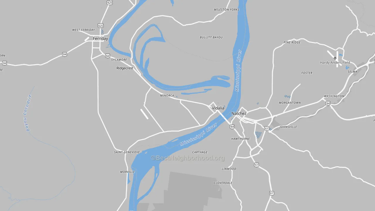 Transit Grade map of 71373, LA