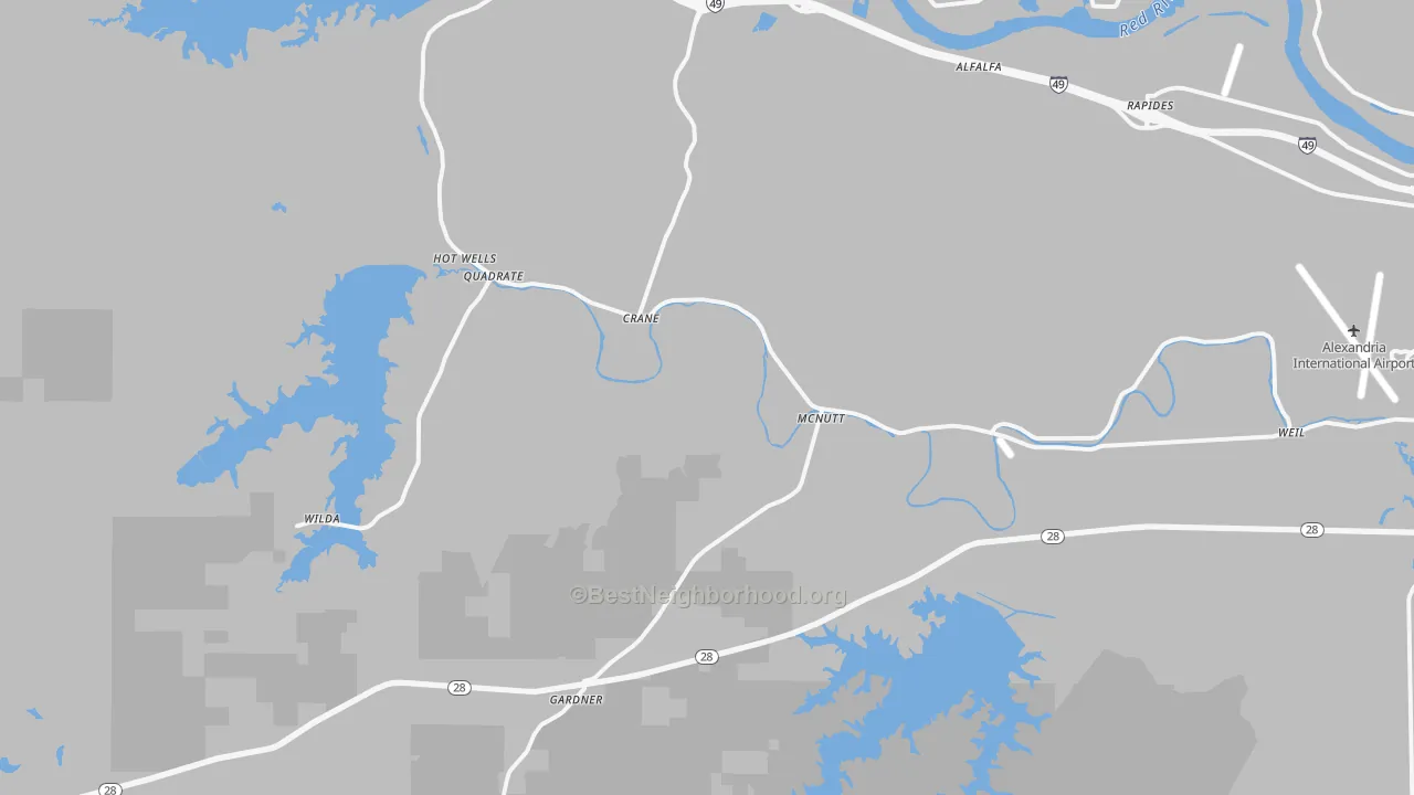 Transit Grade map of 71409, LA