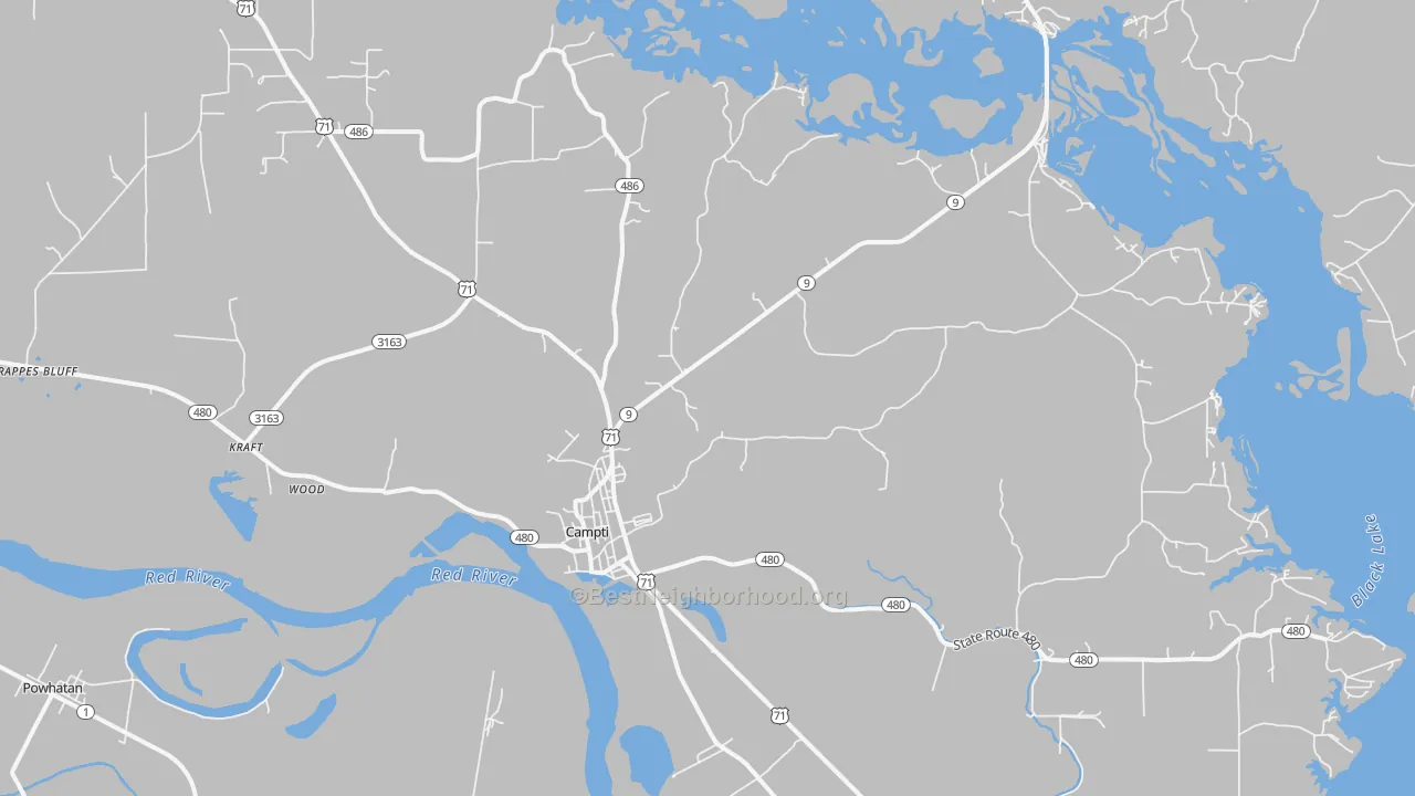 Transit Grade map of 71411, LA