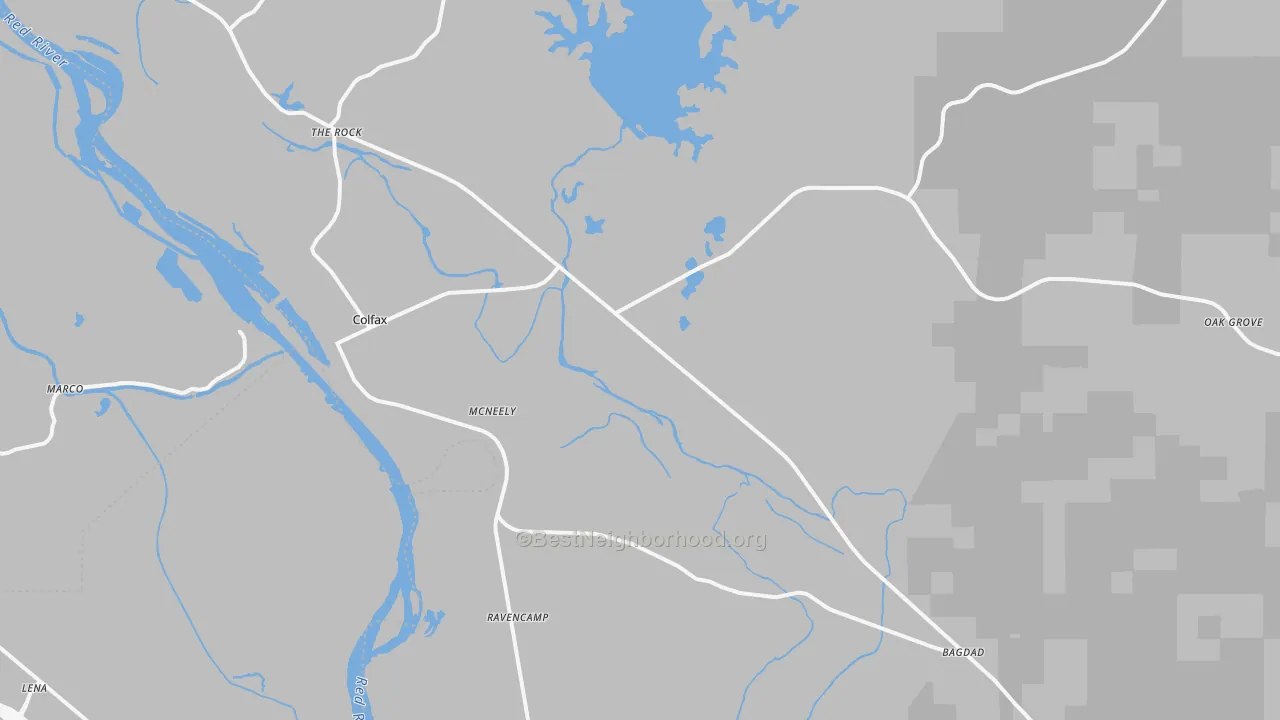 Transit Grade map of 71417, LA