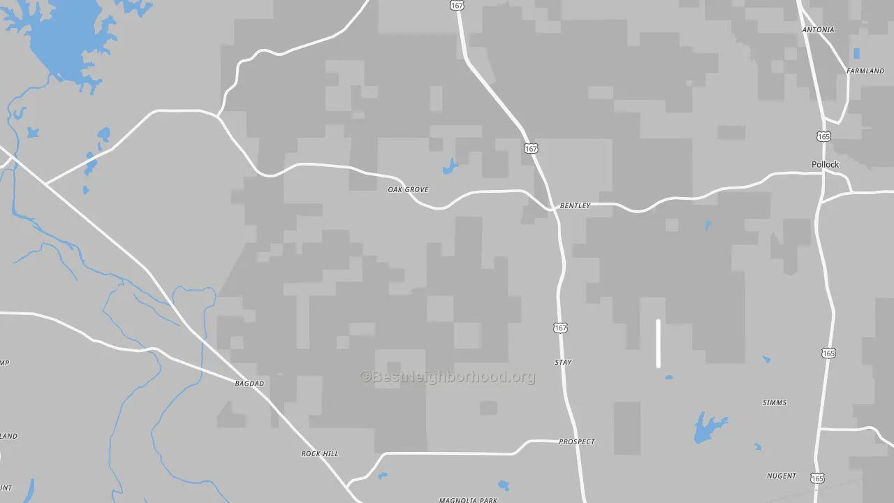 Transit Grade map of 71423, LA