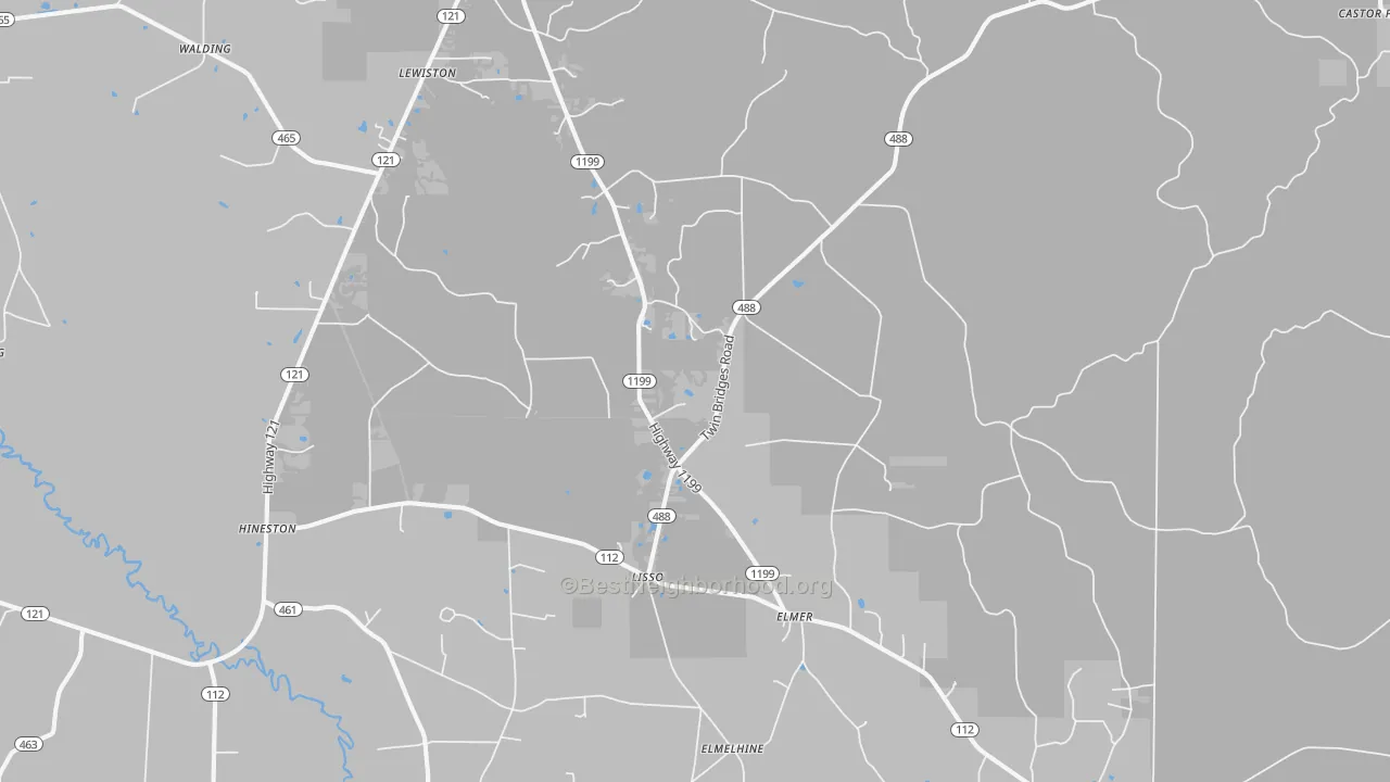 Transit Grade map of 71424, LA