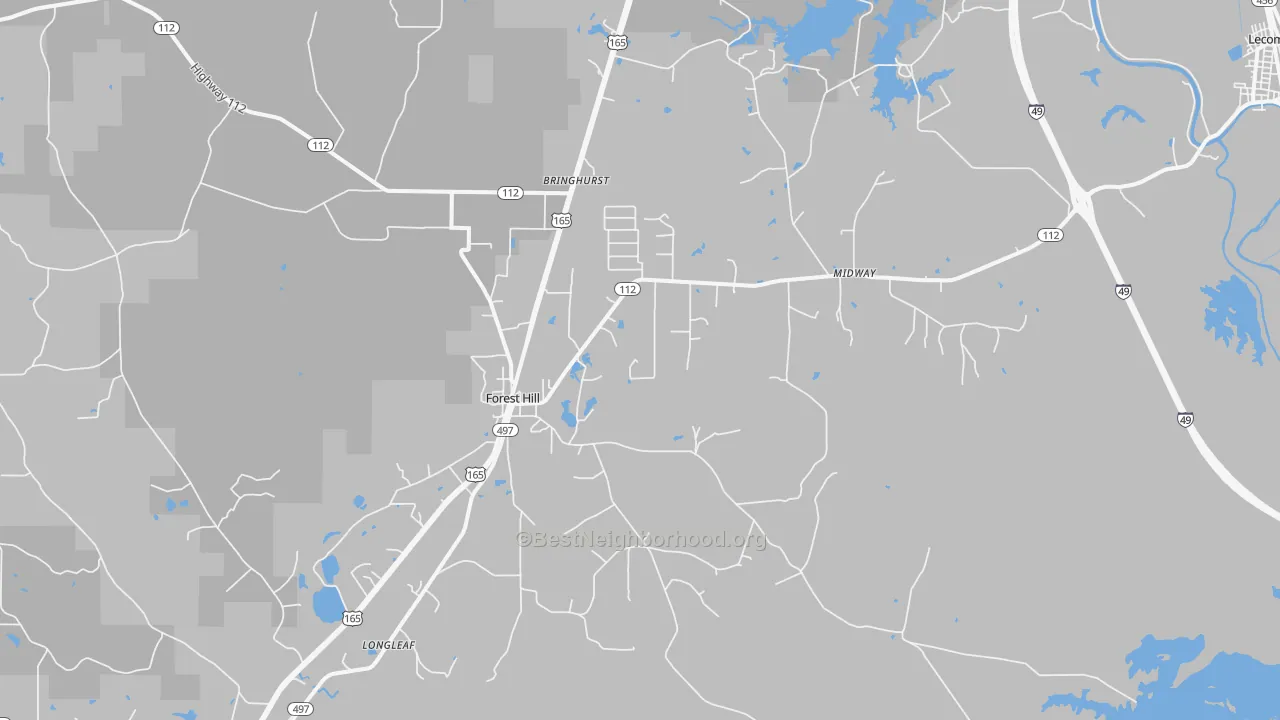 Transit Grade map of 71430, LA
