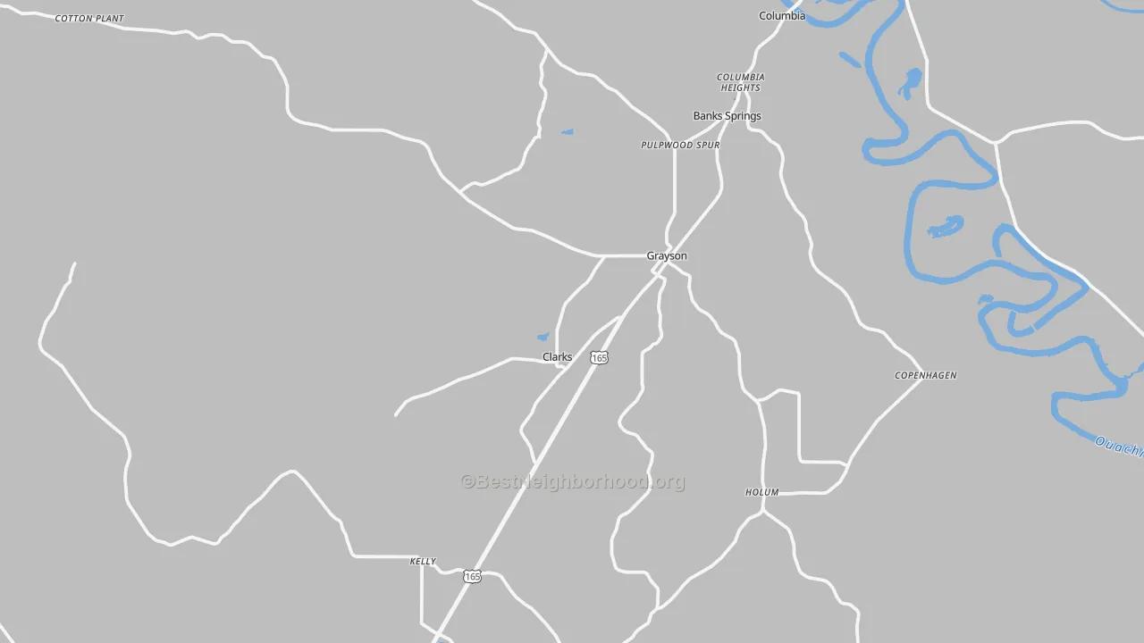 Transit Grade map of 71435, LA