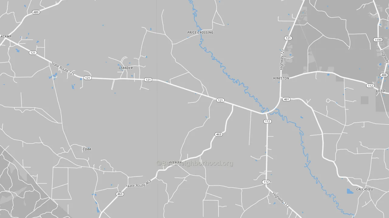 Transit Grade map of 71438, LA