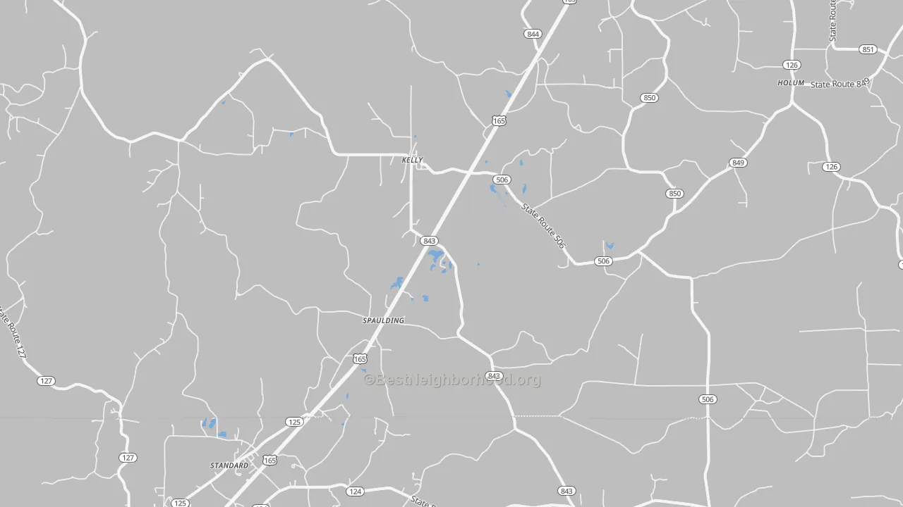 Transit Grade map of 71441, LA
