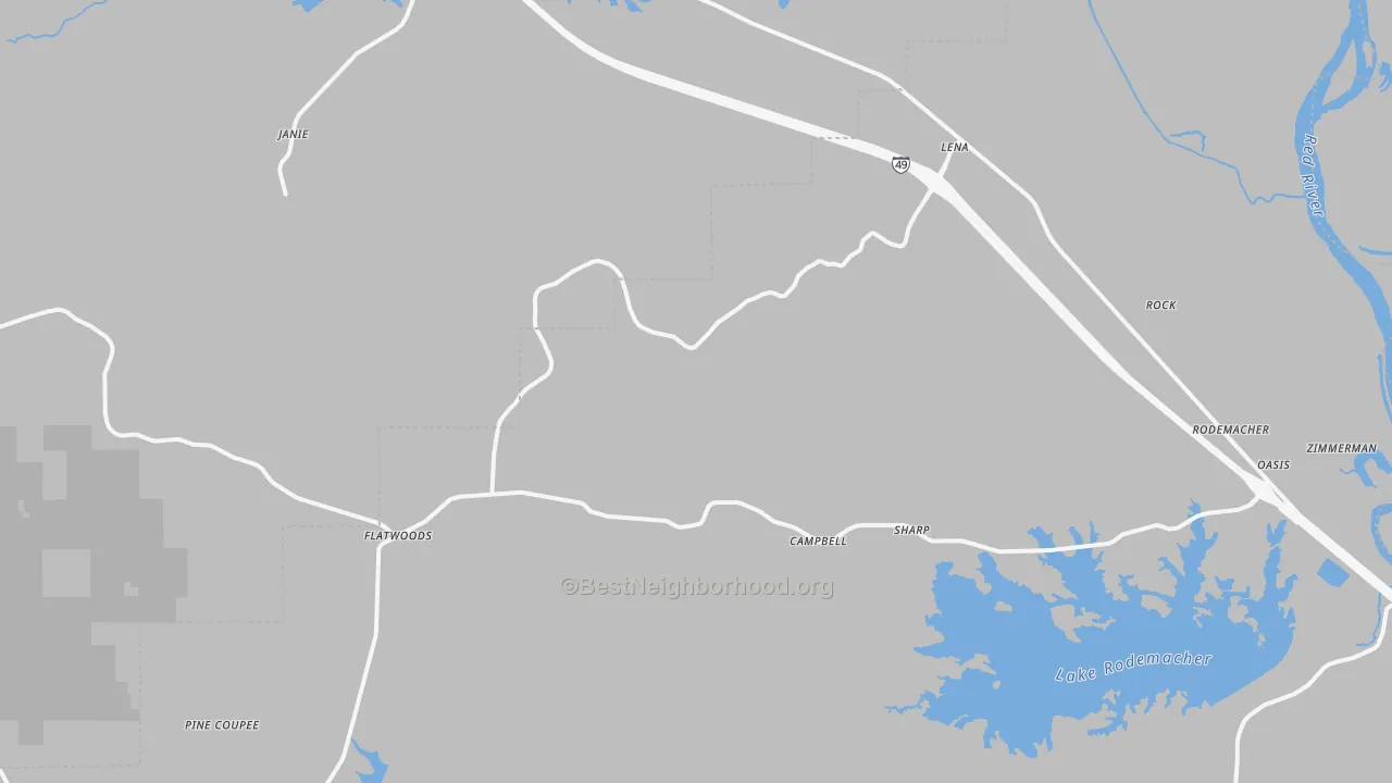 Transit Grade map of 71447, LA