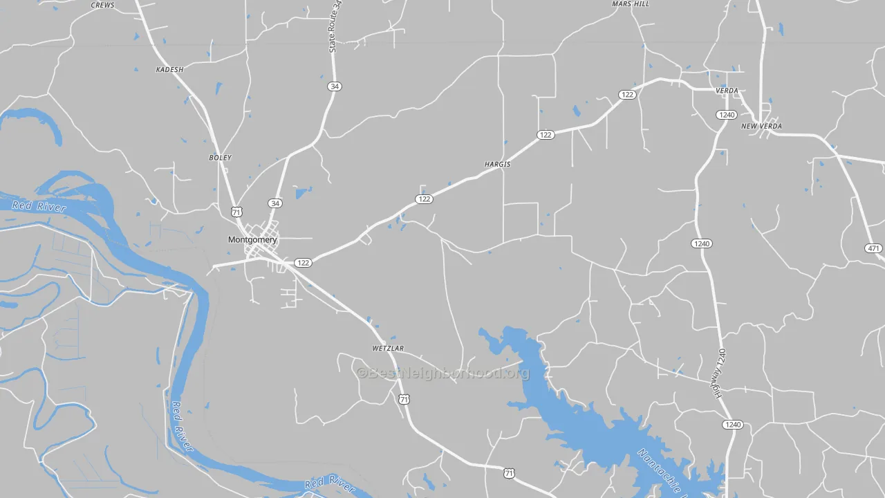 Transit Grade map of 71454, LA