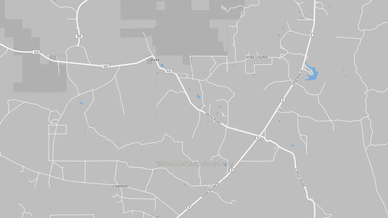 Transit Grade map of 71455, LA