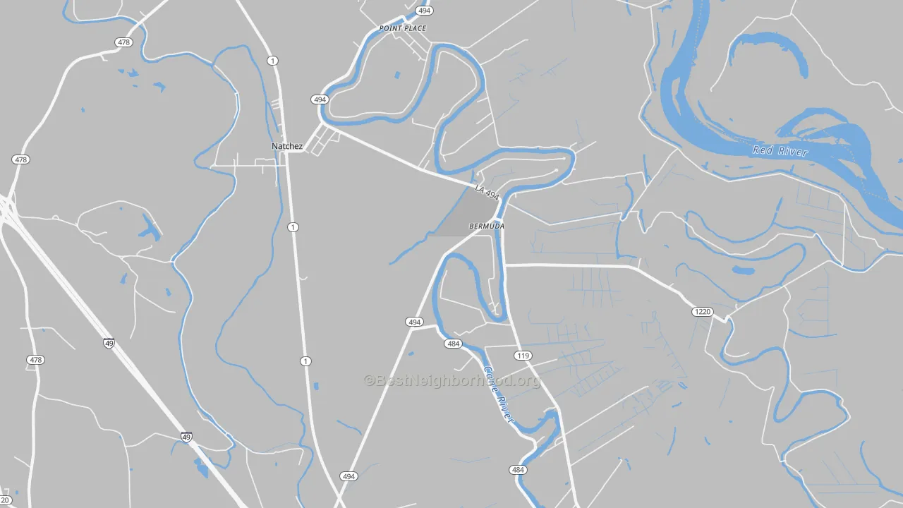 Transit Grade map of 71456, LA