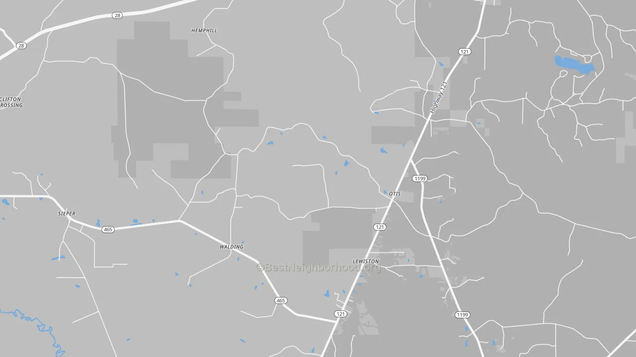 Transit Grade map of 71466, LA