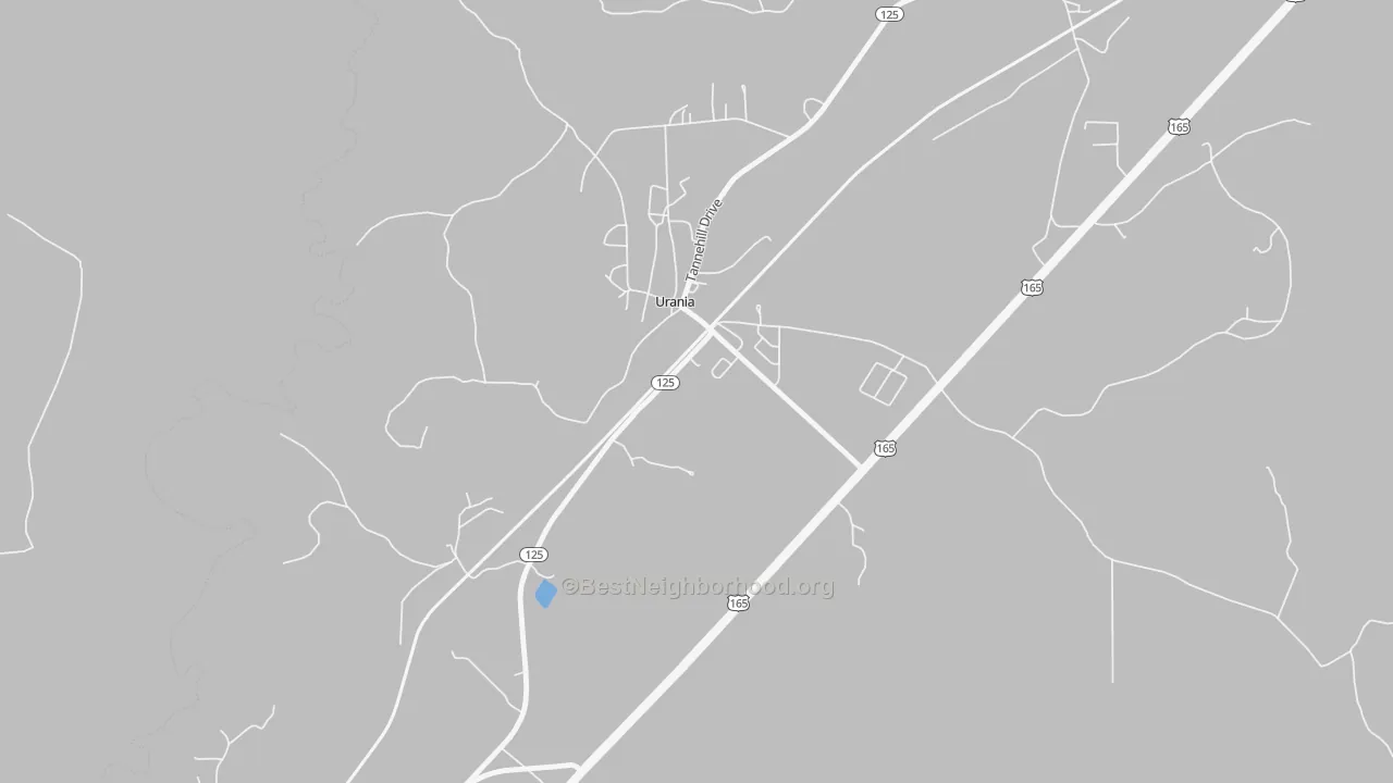 Transit Grade map of 71480, LA