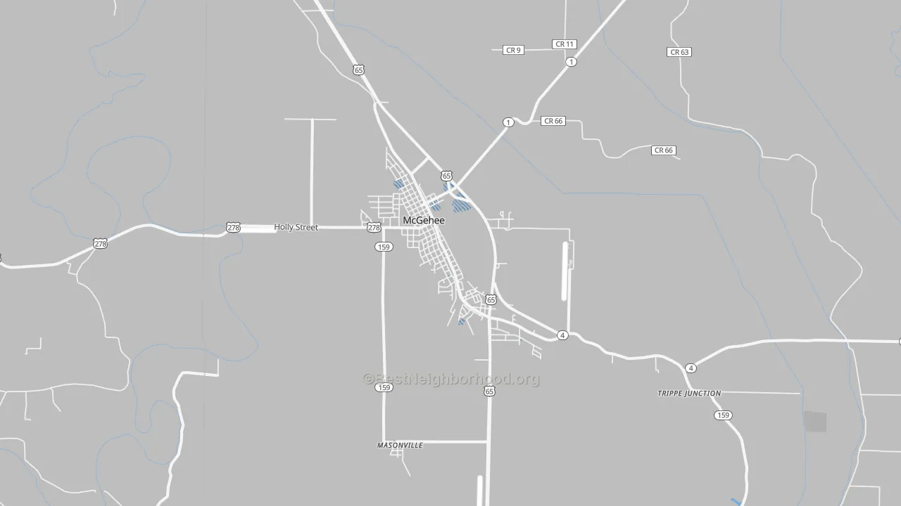 Transit Grade map of 71654, AR